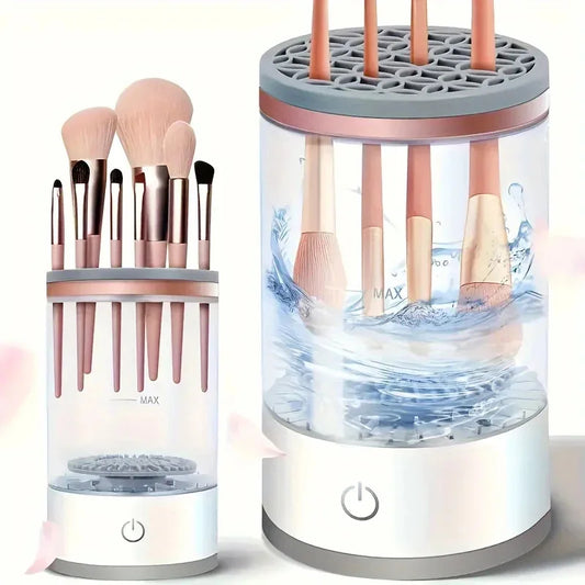 USB Powered Makeup Brush Cleaner And Dryer Odorless Battery Free Plug And Play Essential Beauty Tool For Cosmetic Brushes