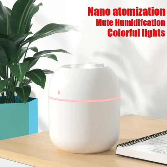 USB Mini Air Humidifier Aroma Essential Oil Diffuser For Home Car Ultrasonic Mute Mist Maker Diffuser with LED Color Lamp