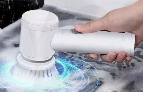 Cordless Electric Spin Scrubber, Wireless Rotating Cleaning Brush with Replaceable Brush Heads, Multifunctional Household Cleani