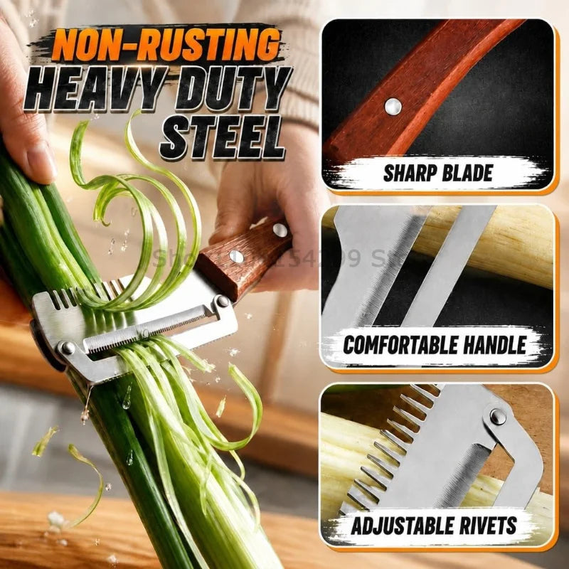 3-in-1 MultiFunction Peeler Kitchen Stainless Steel Vegetable Peeler Fruit Knife Bottle Opener Kitchen-Specific Fruit Peeler