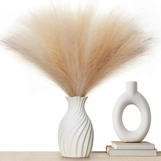 6PCS Wedding Home Christmas Decoration Artificial Pampas Grass Decor Flowers Fake Plant Reed for DIY Floral Table Arrange Flower