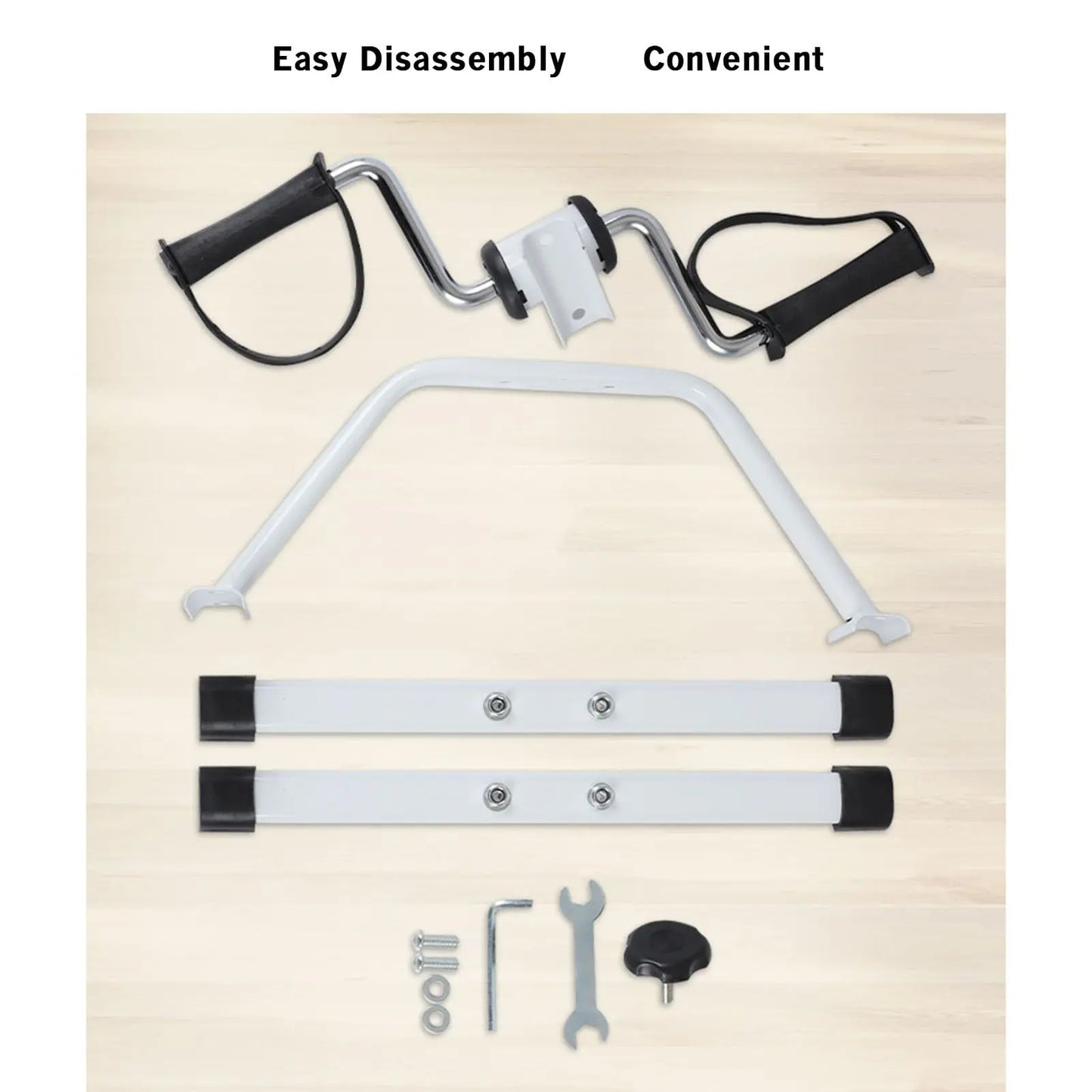 Low-Impact Cycling Pedal Exerciser, Adjustable Resistance Design for Home Gym Fitness & Physical Rehabilitation